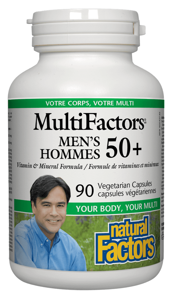 Natural Factors 多元素 50岁以上男士综合维他命， 90粒