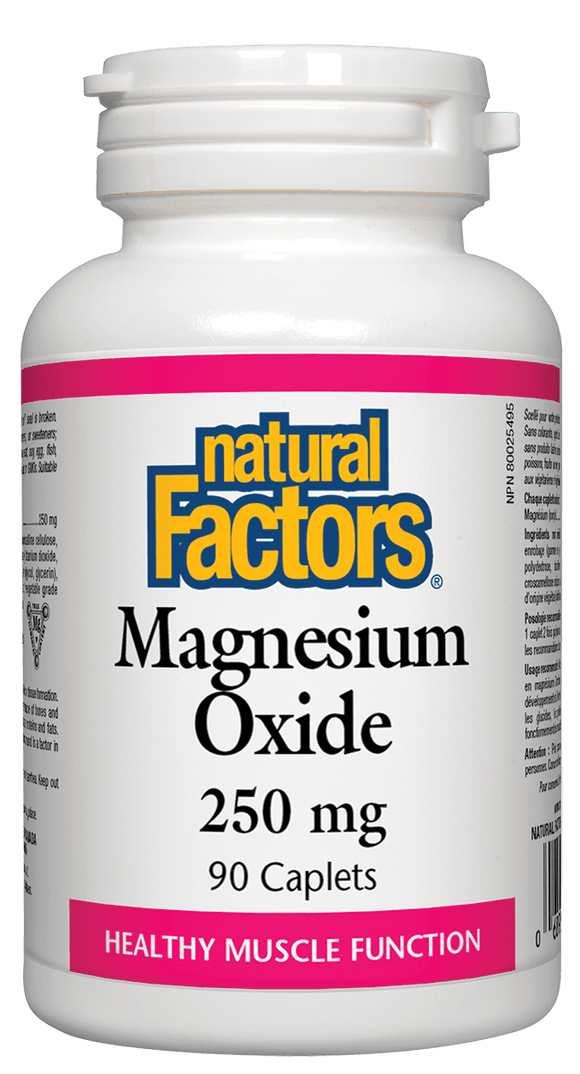 Natural Factors Magnesium Oxide 250 mg 90 caplets