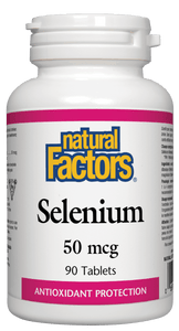 Natural Factors Selenium 50mcg, 90 tabs