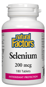 Natural Factors Selenium, 200mcg, 180 tabs
