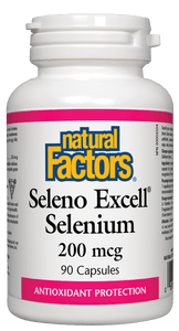 Natural Factors SelenoExcell&trade; Selenium 200mcg, 90 capsules