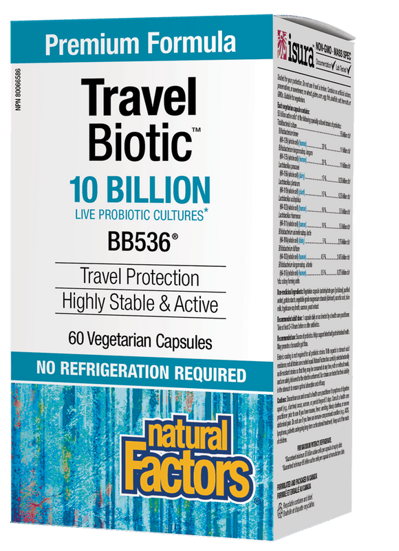 Natural Factors  旅行良伴100億活性益生菌，60粒素食膠囊
