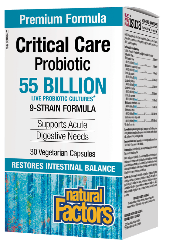 Natural Factors 紧急护理益生菌（55亿活性益生菌）， 30粒素食胶囊