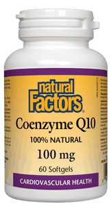 Natural Factors Coenzyme Q10, 100 mg, 60 softgels