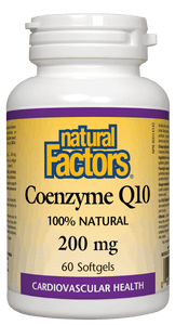 Natural Factors Coenzyme Q10, 200 mg, 60 softgels