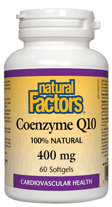 Natural Factors Coenzyme Q10, 400 mg, 60 softgels