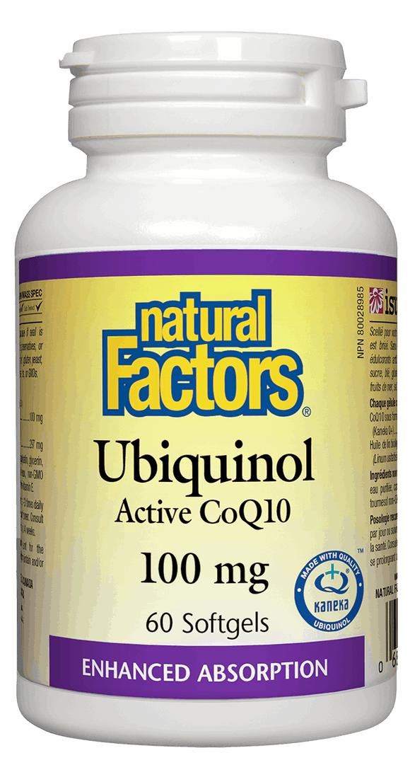 Ubiquinol速效辅酶CoQ10，100毫克，60粒