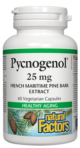 Natural Factors Pycnogenol 25 mg, 60 vcaps