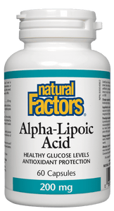 Natural Factors Alpha Lipoic Acid 200 mg, 60 caps