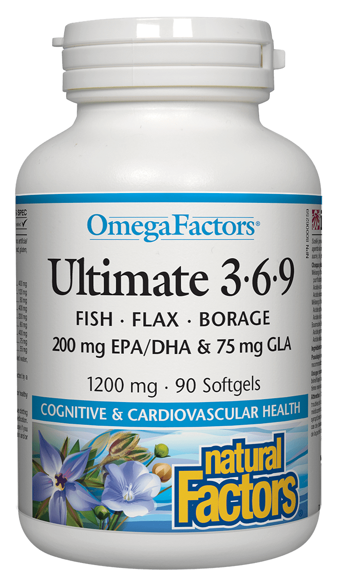 特级混合油Omega3.6.9 (鱼油+亚麻油+玻璃苣油), 90软胶囊