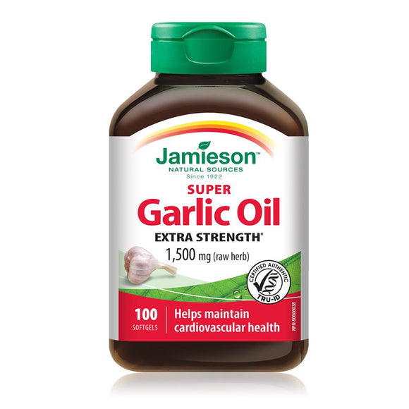 Jamieson Super Garlic Oil 1,500mg 100 softgels