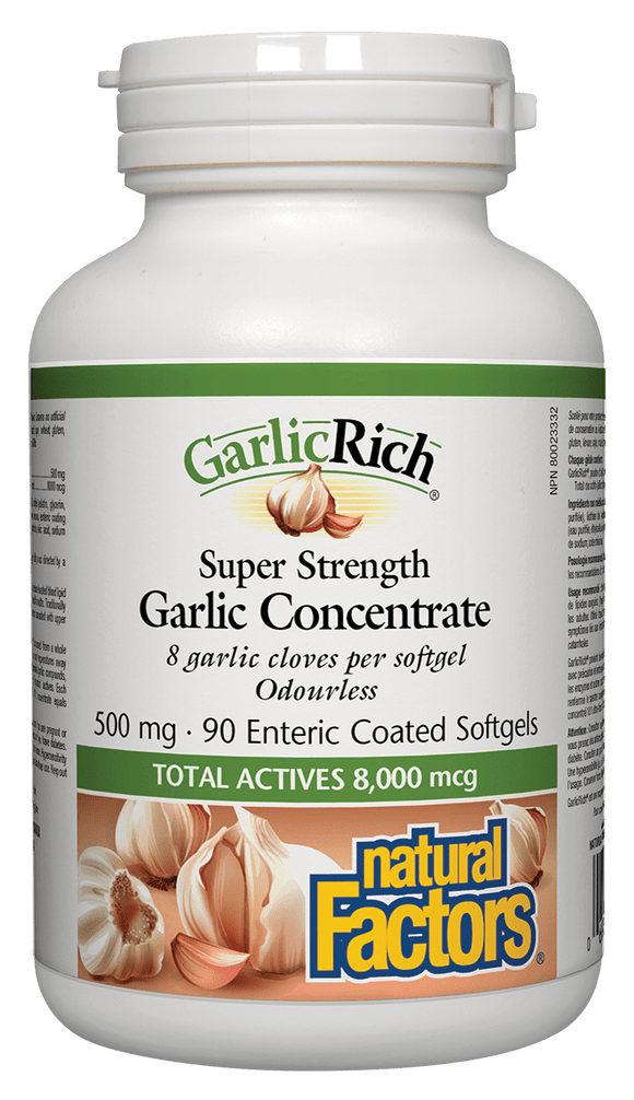GarlicRich 超效大蒜精，500毫克，90粒软胶囊
