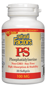Natural Factors Phosphatidylserine PS , 100mg, 30 softgels