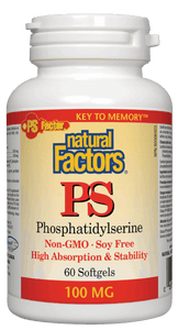 Natural Factors Phosphatidylserine PS , 100mg, 60 softgels