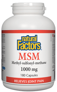 Natural Factors MSM 1000mg caps, 180 caps