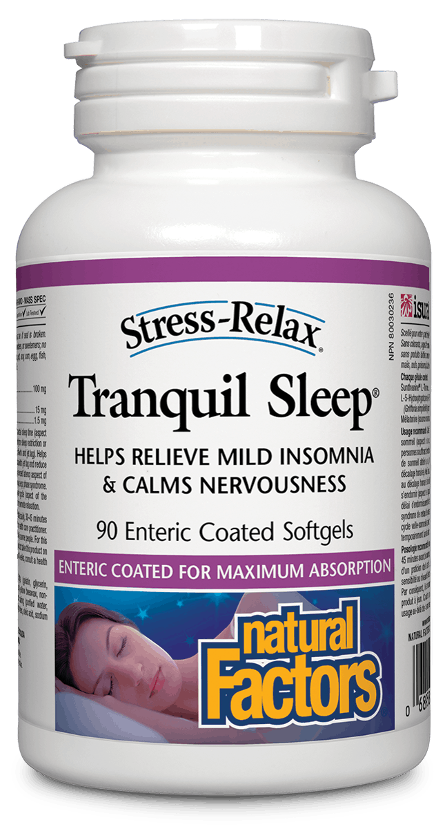 Natural Factors Stress-Relax Tranquil Sleep, 90 Enteric-coated softgels
