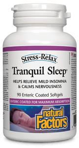 Natural Factors 壓力鬆弛寧靜睡眠配方，90粒腸溶軟膠囊