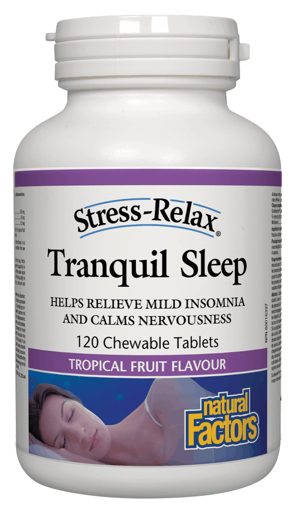 Stress-Relax™ 减压助眠配方, 120 咀嚼片