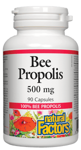 Natural Factors Bee Propolis Extract, 500 mg, 90 caps
