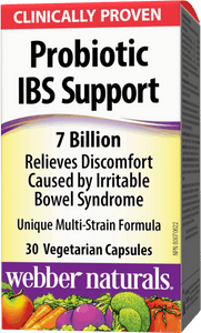 Webber Naturals 益生菌IBS(肠易激综合症)支持,七十億  30粒素食膠囊