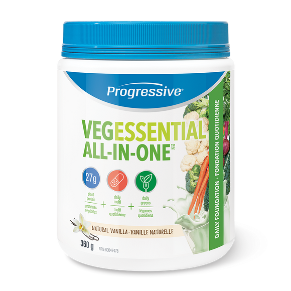 Progressive 全食物全效营养补充剂（素食），香草味, 360g