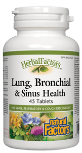 Natural Factors Lung, Bronchial & Sinus Health, 45 tabs