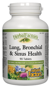 Natural Factors Lung, Bronchial & Sinus Health, 90 tabs