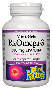 Natural Factors RxOmega-3魚油 500 毫克 120粒迷你凝膠