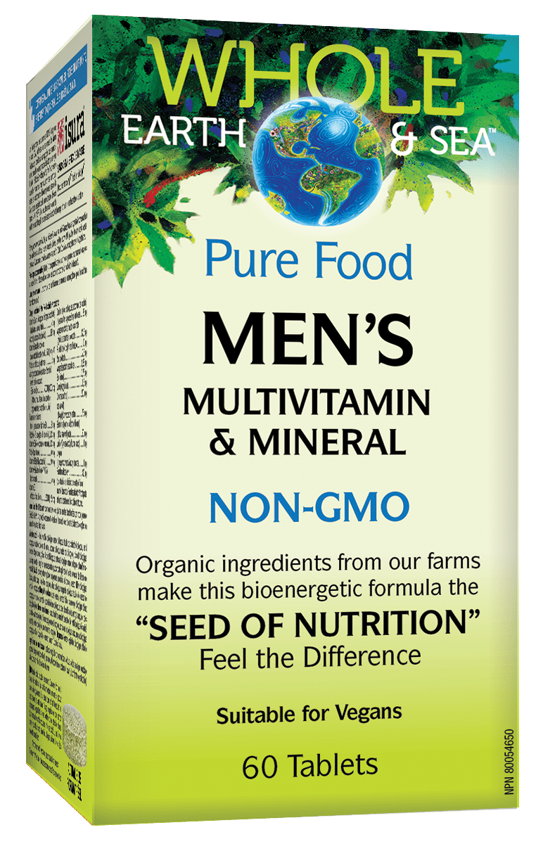 Natural Factors 全食物配方男士多種維生素和礦物質，60素食片