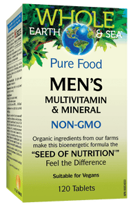 Natural Factors 全食物男士多種維生素和礦物質補充劑，120片