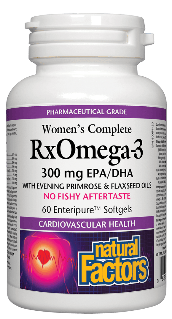 Natural Factors女性完全RxOmega3鱼油因子，60粒软胶囊