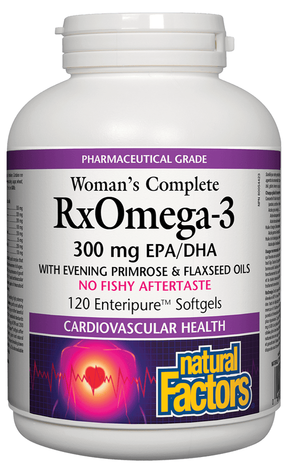 Natural Factors女性完全RxOmega3鱼油因子，120粒软胶囊