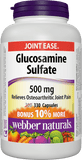 Webber Naturals Glucosamine  Sulfate 500mg, 330 Caps Bonus