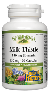 Natural Factors Milk Thistle, 250 mg, 90 caps