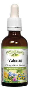 Natural Factors Valerian, 250mg, 50ml Tincture