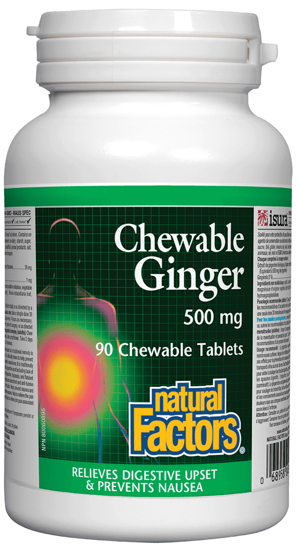 Natural Factors Chewable Ginger 500mg
