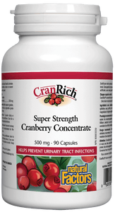 CranRich® 強效蔓越莓精華， 500毫克，90粒