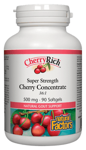 Natural Factors CherryRich™, 500mg, 90 softgels