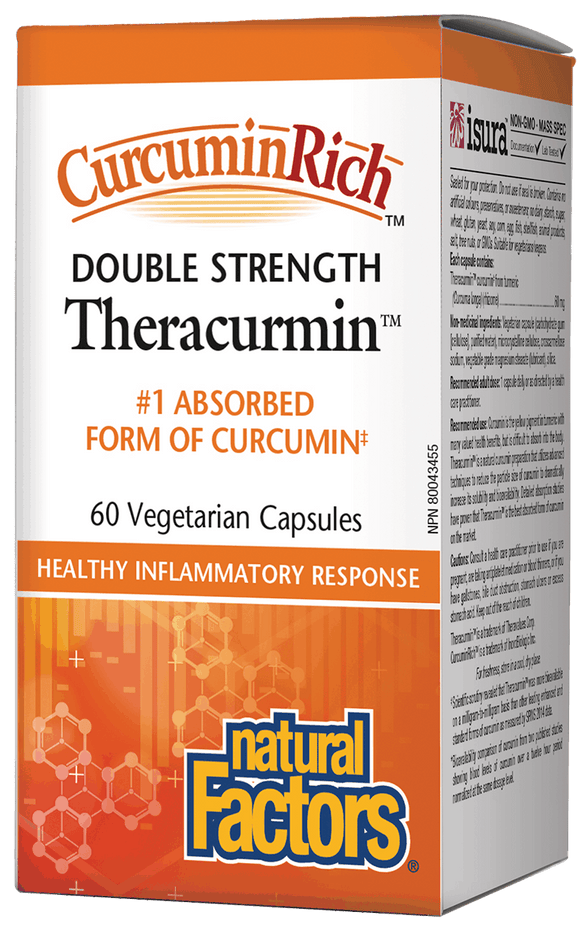 Natural Factors CurcuminRich™雙倍強度Theracurmin™姜黃素,60毫克,60粒