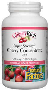 Natural Factors CherryRich Super Strength Concentrate 500 mg 180 softgels
