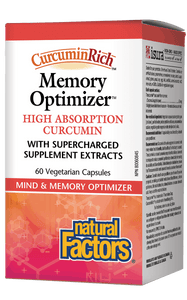Natural Factors Memory Optimizer High Absorption Curcumin 60 Vegetarian capsules