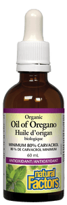 Natural Factors Organic Oil of Oregano, 60 ml