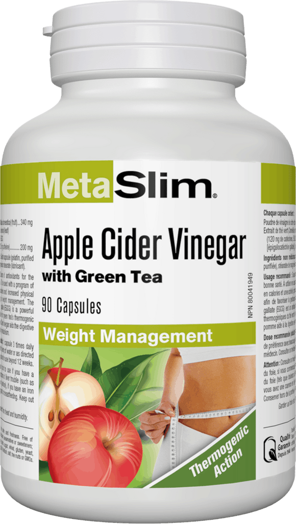 MetaSlim 绿茶+苹果醋塑形瘦身萃取，90胶囊