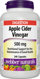 Webber Naturals Apple Cider Vinegar 500mg, 240 Caps