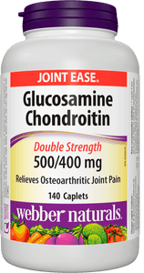 Webber Naturals Glucosamine & Chondroitin Sulfate 500/400 mg, 140 caplets