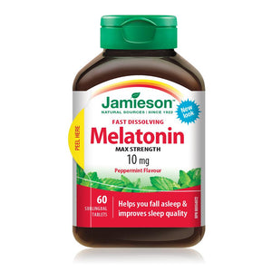 Jamieson Melatonin Fast Dissolving 10 mg 60 sublingual tablets