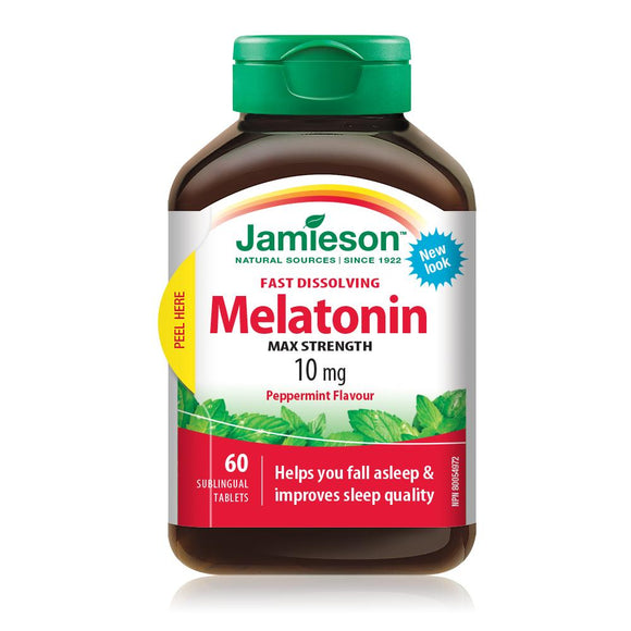 Jamieson Melatonin Fast Dissolving 10 mg 60 sublingual tablets