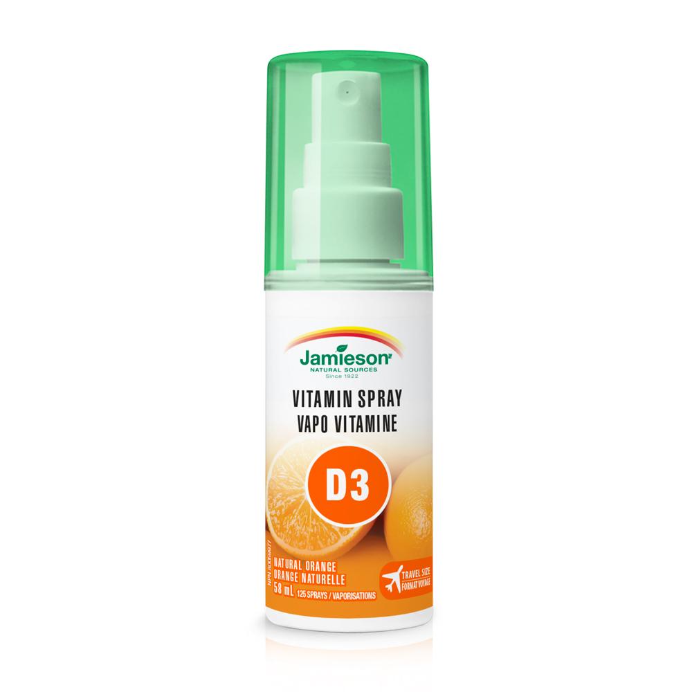Jamieson Vitamin D 1,000IU Spray Natural Orange, 58ml