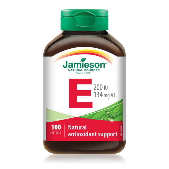 Jamieson Vitamin E 200IU, 100 softgels