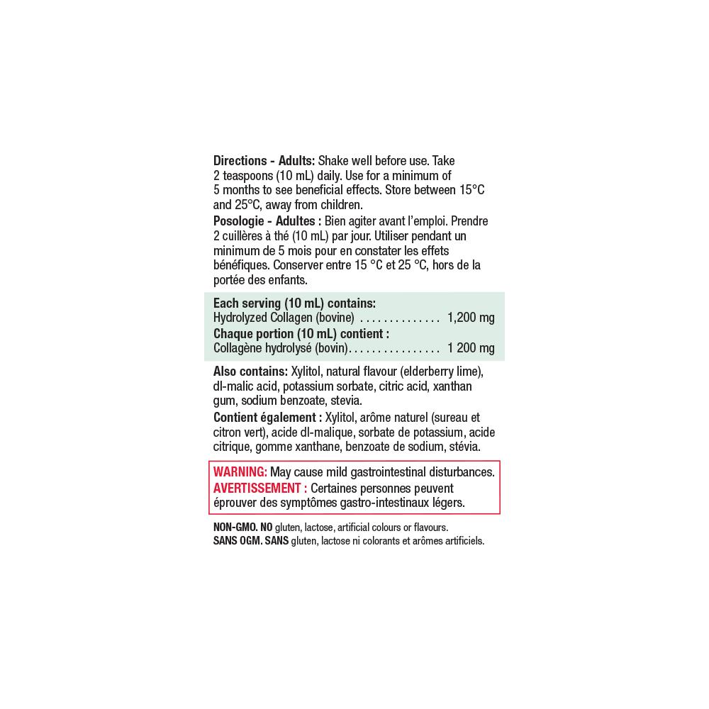 健美生 Jamieson Collagen Liquid Joint Health, 350ml ingredients